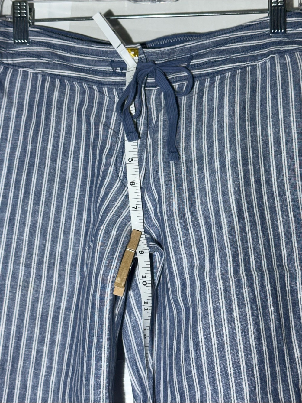 Tommy Bahama Blue and White Striped Straight-Leg Pants - Picture 15 of 16